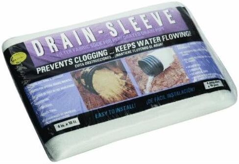 Drain Sleeve 4 in. Dia. x 10 ft. L Polyester Filter Fabric Sock in Saudi Arabia