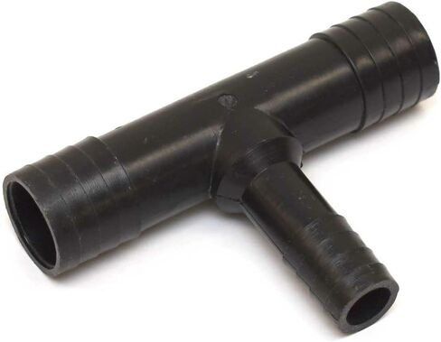 Sportsman Boat T Fitting | 1 1/8 x 1 1/8 x 3/4 Inch Black Plastic in Saudi Arabia