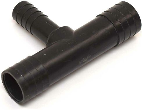 Sportsman Boat T Fitting | 1 1/8 x 1 1/8 x 3/4 Inch Black Plastic in Saudi Arabia