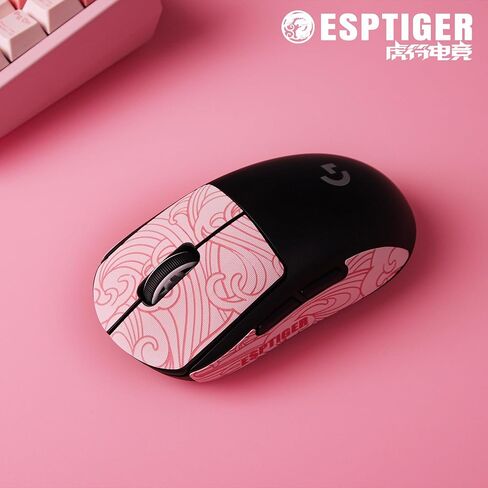ESPTIGER Gaming Mouse Grip Tape Oriole Grip Tape - Pink for Logitech G PRO X Superlight in Kuwait