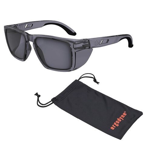 Ergodyne Skullerz SIXTEN Safety Glasses with Side Shields, Anti Fog + Anti Scratch, ANSI z87.1 with Protective Microfiber Eyewear Cleaning & Storage Bag in Saudi Arabia