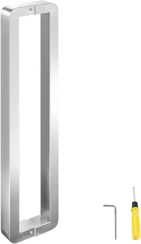 Double-Sided Sliding Door Handle for Wood & Glass, Metal Push-Pull Door Handle for Home, Office & Store Use, Commercial Grade Pull Handle (Silver, 182.5cm/71.9") in Saudi Arabia