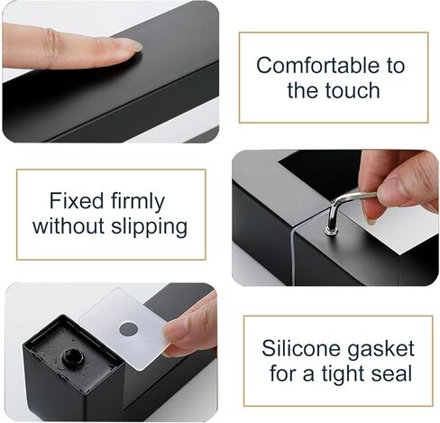 Double-Sided Sliding Door Handle for Wood & Glass, Metal Push-Pull Door Handle for Home, Office & Store Use, Commercial Grade Pull Handle (Silver, 182.5cm/71.9") in Saudi Arabia