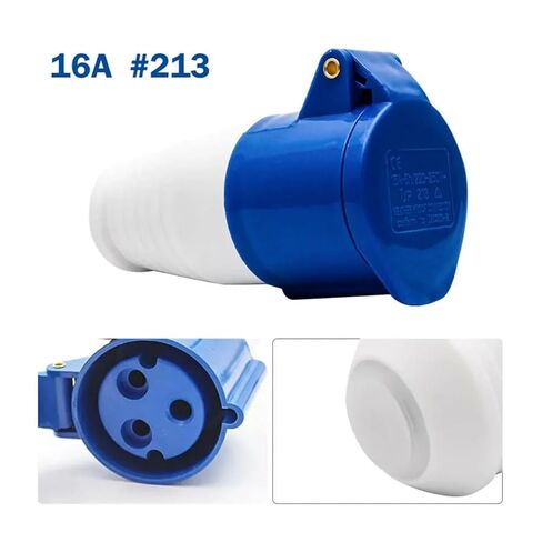 IP44 Industrial Socket 3 PIN Waterproof Connector 16A 32A Male Female Electric Plug 240V Wall Mount 1pcs(32A 223) in Saudi Arabia