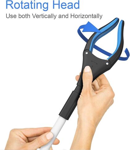 Grabber Reacher Aid كرسي متحرك ، FitPlus Premium Grabber Tool Accesery 34 بوصة ، ومتطرف قوي للمغناطيس للمسنين ، وخفيفة الوزن طويلة في متناول اليد للقمامة (البرتقالي الأزرق ، 32 بوصة 2 حزمة) in Kuwait