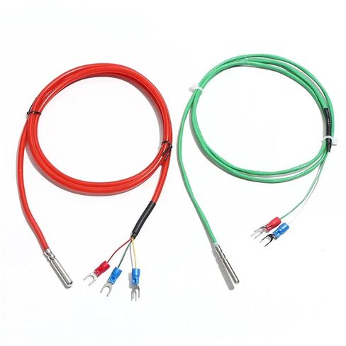 K-Type PT100 Thermocouple Temperature Probe Roll Mouth Package Sensor 1Pcs(B PT100 5x30mm 1.5M) in Kuwait