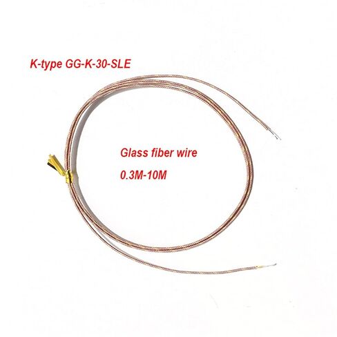 K-Type GG-K-30-SLE Thermocouple Furnace Temperature Test SMT Wire 0.3M 0.5M 1.5 2M 4M 10M Measuring Point -73℃~482℃ 1Pcs(L 1M) in Saudi Arabia