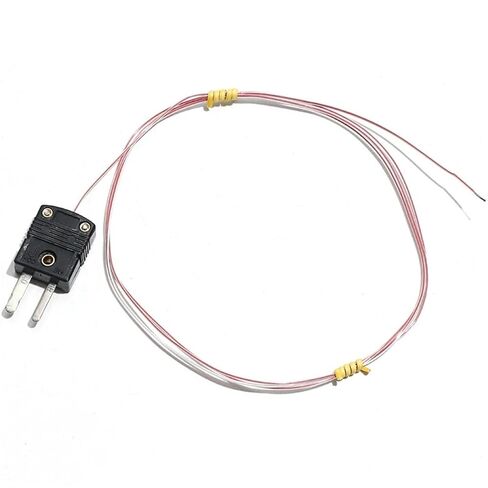 J Type TT-J-24/TT-J-30/TT-J-36 Thermocouple SMPW Plugs PTFE Sensor Temperature Line 0.5M-5M Probe 1Pcs(TT-J-36 1M) in Kuwait
