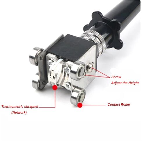 Four-Wheel Moving Surface Probe Thermocouple Hand-held K-Type PT100 Reticulation NR-81533B NR-81538 1Pcs(K Double-Needle) in Saudi Arabia