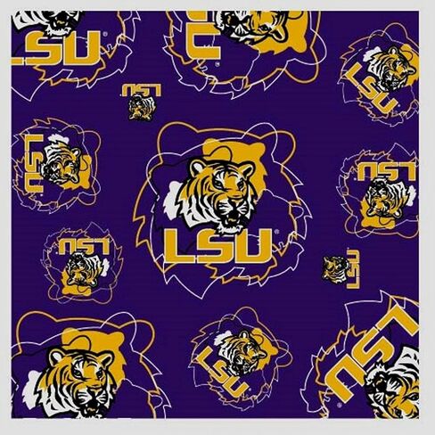 NCAA Silky Style 34" X 34" Scarf - LSU Tigers in Saudi Arabia