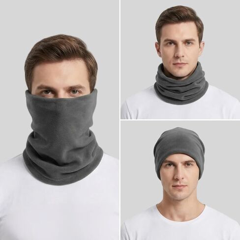 Winter Neck Gaiter Men Fleece Neck Warmer Gaiter Ski Mask Women Face Cover Scarf for Cold Weather Skiing Fishing in Kuwait