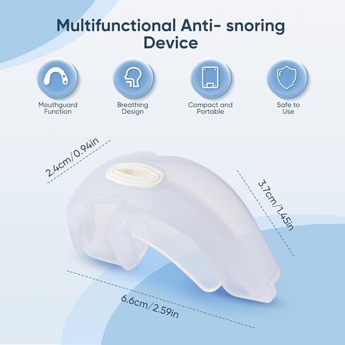 Anti-Snoring Device, Reusable Snore Stopper Anti Snoring Mouthpiece, Snoring Solution Mouthpiece Stop Snoring for Men and Women in Saudi Arabia