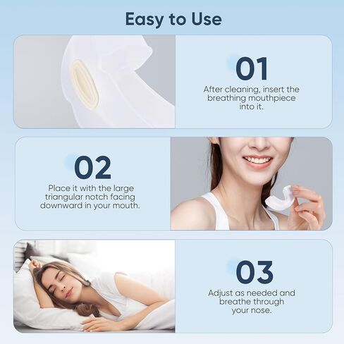 Anti-Snoring Device, Reusable Snore Stopper Anti Snoring Mouthpiece, Snoring Solution Mouthpiece Stop Snoring for Men and Women in Saudi Arabia
