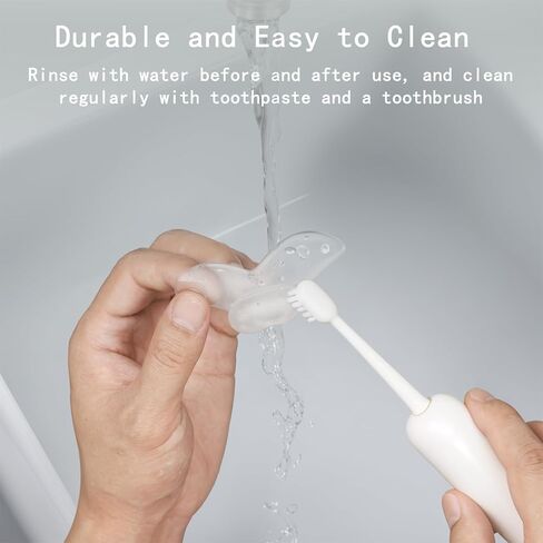 قطعة الفم لجهاز تثبيت اللسان - قابلة لإعادة الاستخدام، خالية من مادة BPA، ومحلول مضاد للشخير ومثبت مريح للسان لوقف الشخير من أجل نوم أفضل، يناسب الرجال والنساء - دوكس in Kuwait