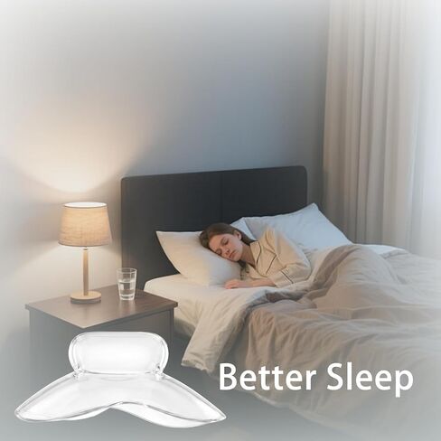 قطعة الفم لجهاز تثبيت اللسان - قابلة لإعادة الاستخدام، خالية من مادة BPA، ومحلول مضاد للشخير ومثبت مريح للسان لوقف الشخير من أجل نوم أفضل، يناسب الرجال والنساء - دوكس in Kuwait