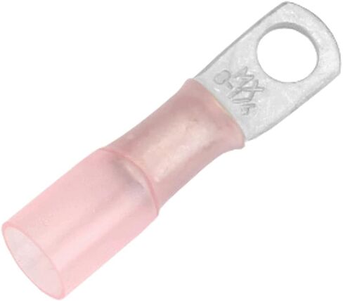 Pacer 8 AWG Heat Shrink Ring Terminal - 1/4" Stud Size - 25 Pack [TE8-14R-25] in Saudi Arabia
