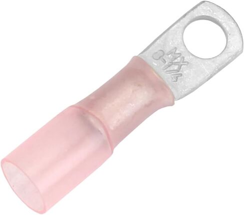 Pacer 8 AWG Heat Shrink Ring Terminal - 1/4" Stud Size - 25 Pack [TE8-14R-25] in Saudi Arabia