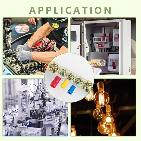 50 قطعة 5/16 بوصة (M8) أطراف حلقية معزولة باللون الأحمر 22-16 AWG أطراف حلقية من النحاس الأحمر المعلب PVC موصل سلك العيينة المعزولة موصل تجعيد كهربائي لشاحنة القارب وسيارة ستيريو in Kuwait