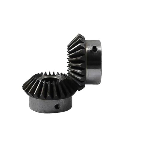 2Pcs 1.5M 20Teeth Inner Hole 8-16mm Gear 90Degrees Meshing Angle Steel Gears Screw Hole M5(8mm) in Saudi Arabia