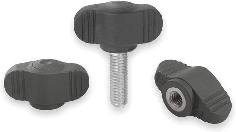 Mini Wing Knob, Ext, 5/16-18, 0.78 In, 1.38 in Saudi Arabia