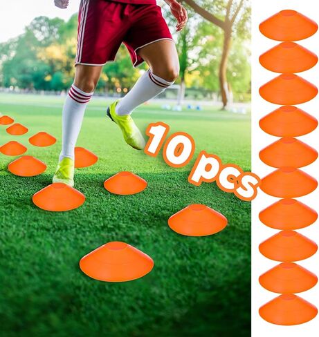 Pro Agility Ladder Soccer Kick Trainer Set 20ft 12 Rung 10 Cones and 4 Stakes Speed Agility Football Training Equipment with Carrying Bag ﻿ in Saudi Arabia