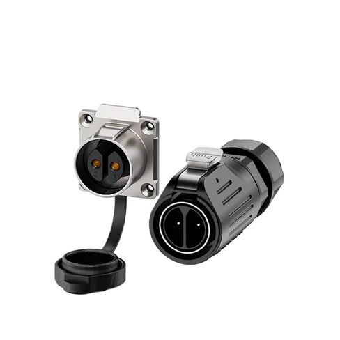 Circular Waterproof Connector LP24 Flange Metal Type Quick Power Equipment Welding Waterproof Aviation(EW-LP24-2P 35A) in Saudi Arabia