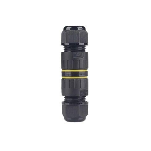 M20 Straight Through Connector 5 core Waterproof Connector Black Lock Wire Outdoor Light with Wire Connector(Wire Diameter Size 9 12mm) in Kuwait