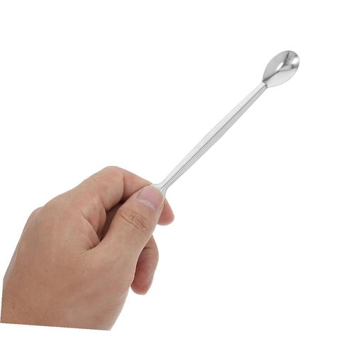 10 قطع من ملاعق المختبر المصنوعة من الفولاذ المقاوم للصدأ ومجارف عينات صغيرة مزدوجة الأطراف لقياس المسحوق الدقيق وخلط ملاعق الدواء للاستخدام الصيدلي والمختبر العلمي in Kuwait
