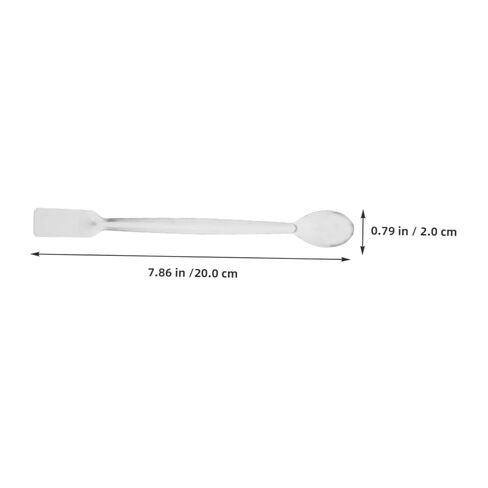 Alipis 10pcs Small Stainless Steel Scoops Double Ended Sampling Spoon Lab Testing Spatula for Powders Medicine Reagents Ergonomic Laboratory Tool in Saudi Arabia