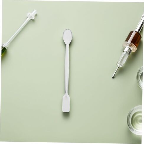 Alipis 10pcs Small Stainless Steel Scoops Double Ended Sampling Spoon Lab Testing Spatula for Powders Medicine Reagents Ergonomic Laboratory Tool in Saudi Arabia