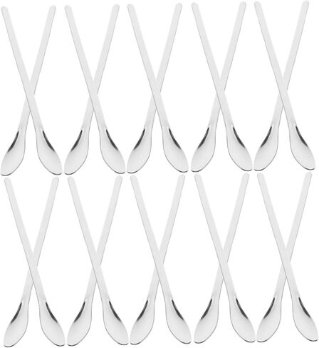 24pcs Stainless Steel Lab Spatulas Single-head Sampling Spoons Portable Micro Scoops for Powders Liquids Ergonomic Grip Mixing Stirring Tools in Saudi Arabia