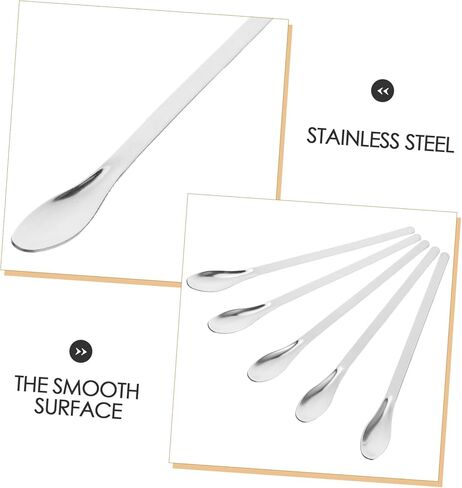 24pcs Stainless Steel Lab Spatulas Single-head Sampling Spoons Portable Micro Scoops for Powders Liquids Ergonomic Grip Mixing Stirring Tools in Saudi Arabia