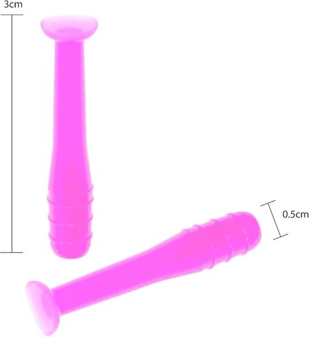 مزيل العدسات اللاصقة الصلبة وأداة تطبيق مكبس RGP الصلب مع ملحق حلقة مفاتيح - يسمح بسهولة إزالة/تطبيق عدسات Sclera - صندوق من 5 قطع (أزرق) in Kuwait