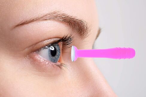 مزيل العدسات اللاصقة الصلبة وأداة تطبيق مكبس RGP الصلب مع ملحق حلقة مفاتيح - يسمح بسهولة إزالة/تطبيق عدسات Sclera - صندوق من 5 قطع (أزرق) in Kuwait