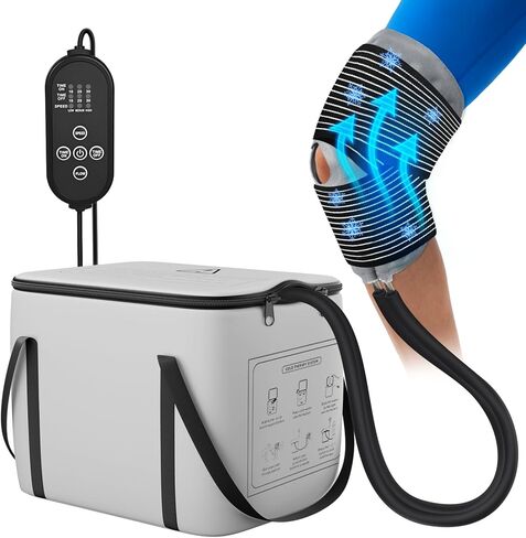 آلة الثلج للركبة بعد الجراحة، آلة العلاج البارد مع توقيت قابل للبرمجة، مضخة هادئة، نظام استعادة جراحة استبدال الركبة المحمول لتخفيف الألم، سهل الاستخدام in Kuwait