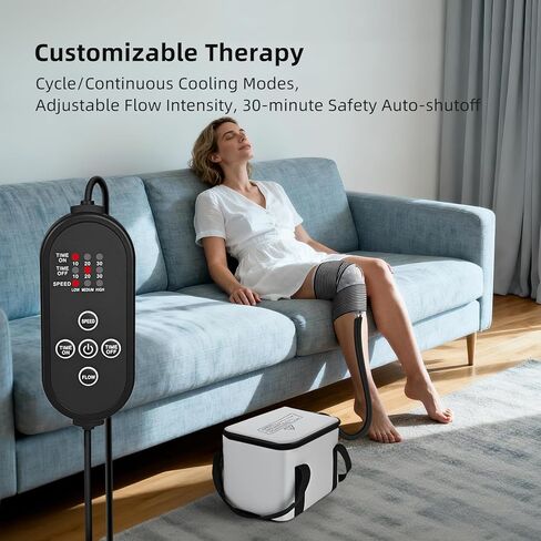 آلة الثلج للركبة بعد الجراحة، آلة العلاج البارد مع توقيت قابل للبرمجة، مضخة هادئة، نظام استعادة جراحة استبدال الركبة المحمول لتخفيف الألم، سهل الاستخدام in Kuwait