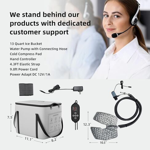 آلة الثلج للركبة بعد الجراحة، آلة العلاج البارد مع توقيت قابل للبرمجة، مضخة هادئة، نظام استعادة جراحة استبدال الركبة المحمول لتخفيف الألم، سهل الاستخدام in Kuwait
