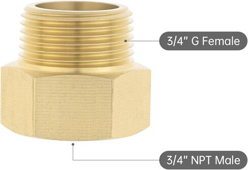 Check Valve, 3/4'' Brass Check Valve with G Male to NPT Female Pipe Fitting, 3/4" Female x 1" 25mm Barb Hose Fittings, 3 Pcs Brass Plumbing Fitting Set for Plumbing, Irrigation Well Pump in Kuwait