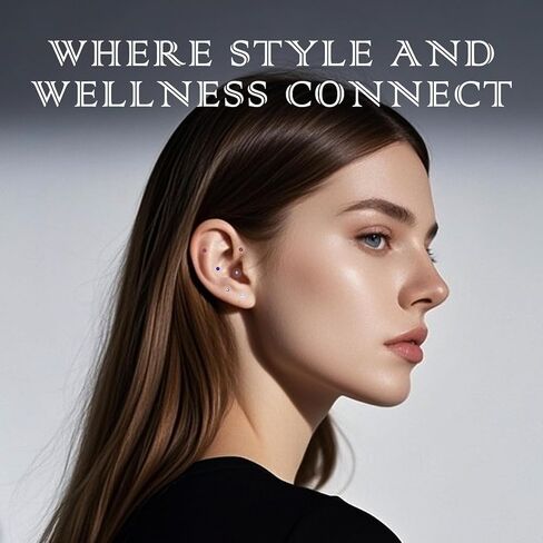 الوخز بالإبر لبذور الأذن، 120 قطعة من مجوهرات بذور الأذن ذات الالتصاق القوي لتخفيف التوتر - ملصقات خرز الوخز بالإبر المحمولة للأذنين للمبتدئين التوازن والعافية in Kuwait