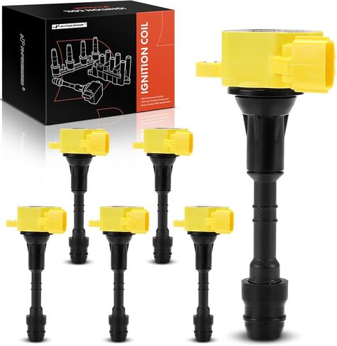 A-Premium Set of 6 Ignition Coil Packs Compatible with Nissan Altima 2002-2006 3.5L, Frontier 2005-2020 4.0L, Murano 2005-2008 3.5L, Quest 2004-2009 3.5L & Infiniti I35 2002-2004, QX4 2001-2003 3.5L in Saudi Arabia