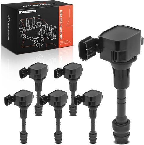 A-Premium Set of 6 Ignition Coil Packs Compatible with Nissan Altima 2002-2006 3.5L, Frontier 2005-2020 4.0L, Murano 2005-2008 3.5L, Quest 2004-2009 3.5L & Infiniti I35 2002-2004, QX4 2001-2003 3.5L in Kuwait
