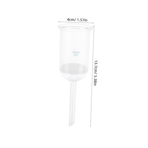 Glassware Funnel 35ml Acid-Resistant Laboratory Sand Core Filtering Funnel for Lab Experiments and Scientific Use in Saudi Arabia