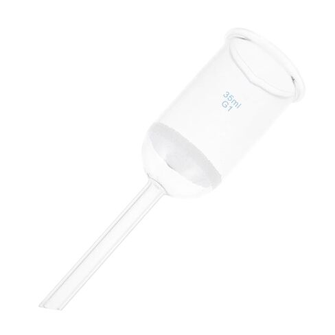 Glassware Funnel 35ml Acid-Resistant Laboratory Sand Core Filtering Funnel for Lab Experiments and Scientific Use in Saudi Arabia