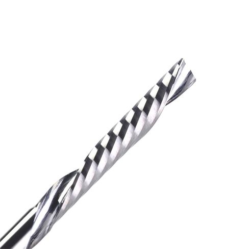 Vsharp AAA Left Spiral Milling Cutter Down Cut One Flute CNC End Mill 6 8 10 mm Shank Engraving Bits Tungsten Steel Acrylic(10x22x60) in Saudi Arabia