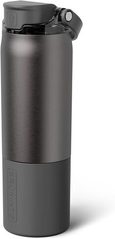 BrüMate Rise 35oz Water Bottle With 100% Leakproof Covered Silicone Straw | Insulated Stainless Steel Water Bottle With Removable Straw | Fast Flow | Soft Sip Silicone Spout | BPA-Free (Dark Aura) in Kuwait