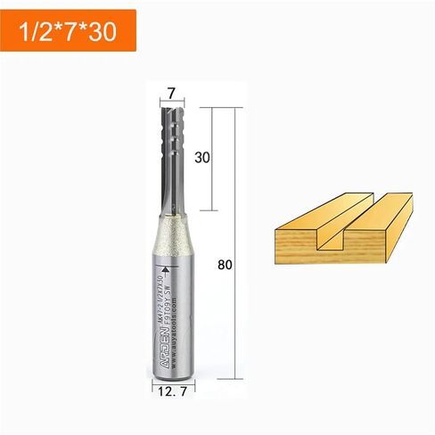 Arden 3 مزامير TCT لقمة توجيه مستقيمة 3 شفرات قطع CNC قاطعة الطحن قاطع كربيد للخشب MDF متعدد الطبقات لوح جسيمات (8.5 مم) in Saudi Arabia