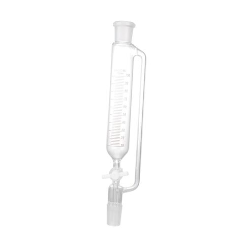 DECHOUS Cylindrical Glass Separatory Funnel PTFE Stopcock 500ml Experimental Liquid Funnel Equipment for Laboratory Use in Kuwait