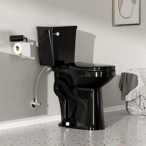 Simple Project 21 Inch High Toilet Elongated With Comfort Chair Seat, 1.28 Gpf Powerful Single Flush Extra Tall Toilet, 12 Inch Rough In Bathrooms Comfort Height Toilet For Seniors & Tall Person in Kuwait