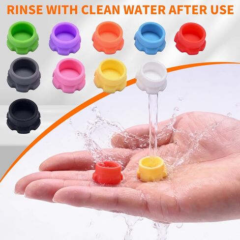 10 عبوات من أغطية قوارير سعة 3 مل قابلة لإعادة الاستخدام، أمبولة مقاومة للتسرب والغبار، 10 ألوان لسهولة التنظيم، زجاجات حقن مناسبة وصناديق تخزين in Kuwait