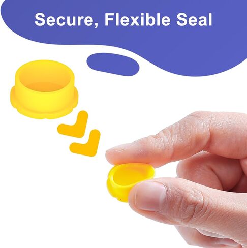 15 Pack 3ml Vial Caps, 5 Colors Leak-Resistant Protective Lids for Glass Vials, Reusable Dust-Resistant Caps for Sample Storage in Saudi Arabia